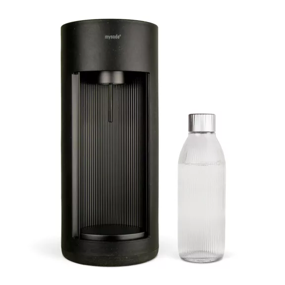 Mysoda Glassy Szódagép, Fekete - 1 db 1L Palack + 1 db Co2 Patron