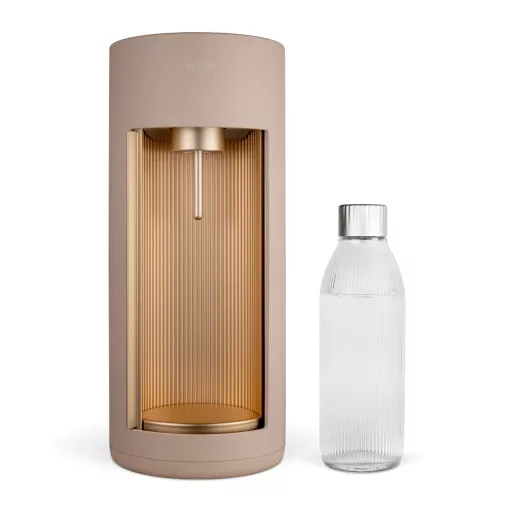 Mysoda Glassy Szódagép, Latte - 1 db 1L Palack + 1 db Co2 Patron
