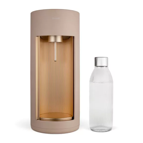 Mysoda Glassy Szódagép, Latte - 1 db 1L Palack + 1 db Co2 Patron