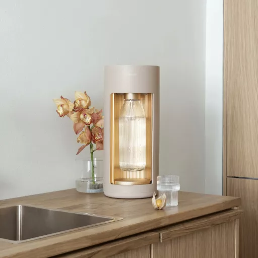 Mysoda Glassy Szódagép, Latte - 1 db 1L Palack + 1 db Co2 Patron