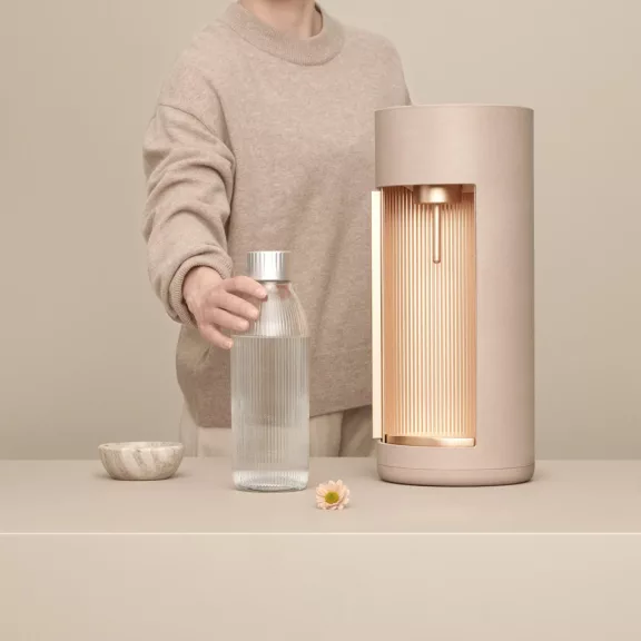 Mysoda Glassy Szódagép, Latte - 1 db 1L Palack + 1 db Co2 Patron