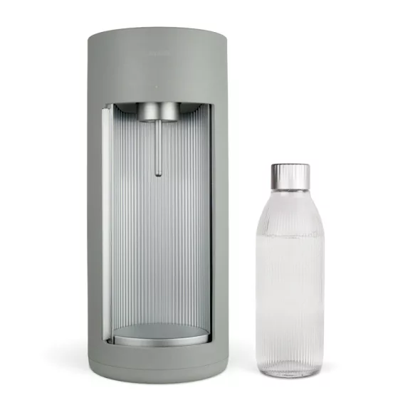 Mysoda Glassy Szódagép, Galambszürke - 1 db 1L Palack + 1 db Co2 Patron