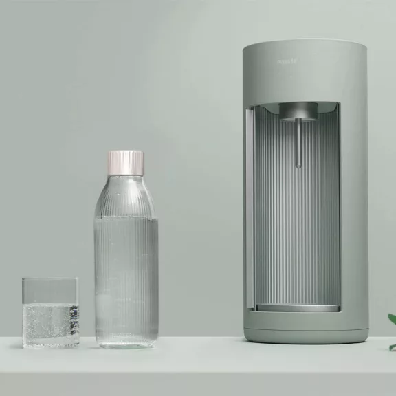 Mysoda Glassy Szódagép, Galambszürke - 1 db 1L Palack + 1 db Co2 Patron