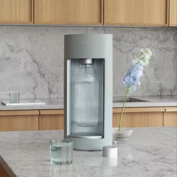 Mysoda Glassy Szódagép, Galambszürke - 1 db 1L Palack + 1 db Co2 Patron