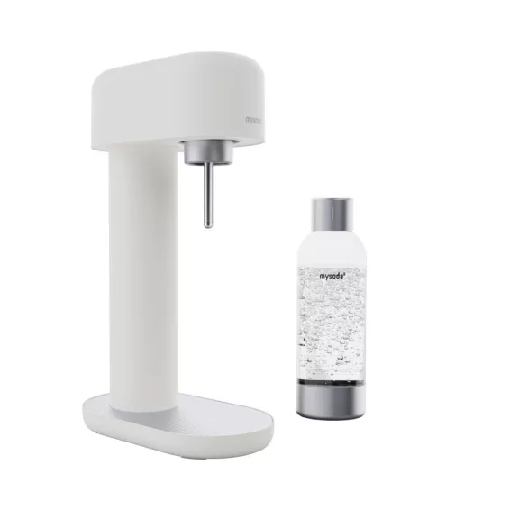 Mysoda Ruby 2 Szódagép, Fehér-Ezüst + 1 db 1L palack + Co2 patron