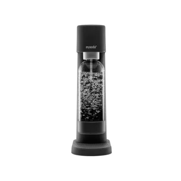 Mysoda Woody Fekete szódagép, 1L palack, Co2 patron
