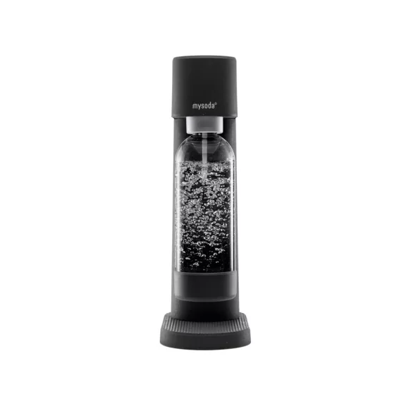 Mysoda Woody Fekete szódagép, 1L palack, Co2 patron