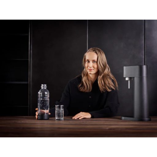 Mysoda Woody Fekete szódagép, 1L palack, Co2 patron