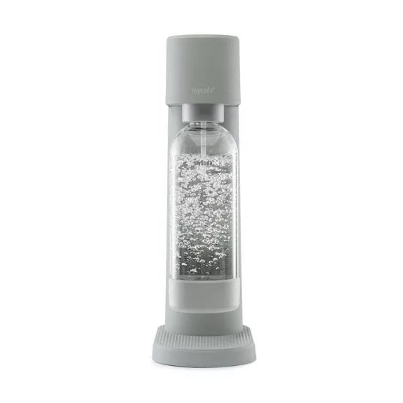 Mysoda Woody Galambszürke szódagép, 1L palack, Co2 patron