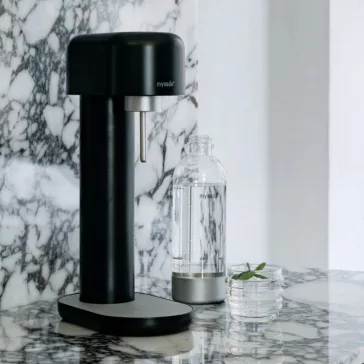  Mysoda Ruby 2 Szódagép, Fekete-Ezüst + 1 db 1L palack + Co2 patron