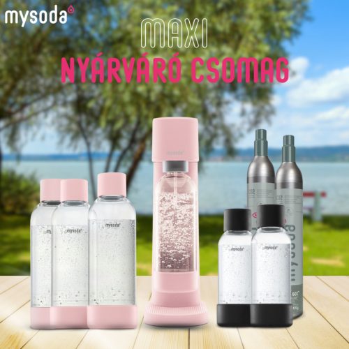 Mysoda - Nyárváró Maxi csomag - Rózsaszín Woody szódagép